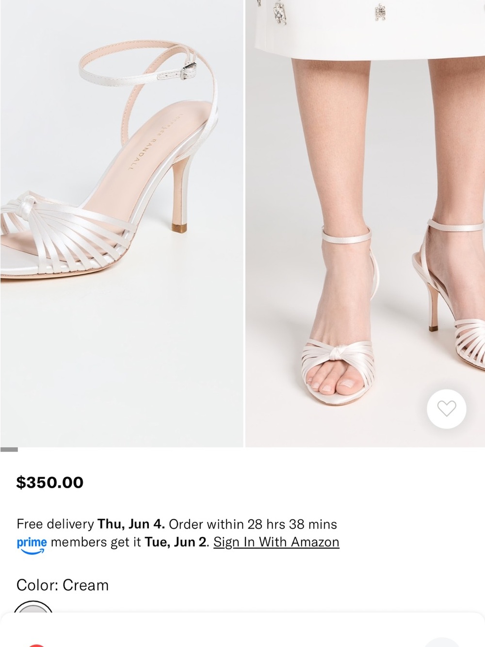 Loeffler Randall Sold out Ada Leather Knot High Heel Sandals